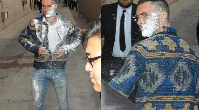 Which Male Artist Got Attacked In The Face?