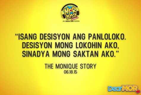 Listen to MOR 101.9 Dear MOR Story Trends “Monique Story”